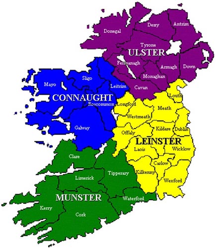 Irish County Map
